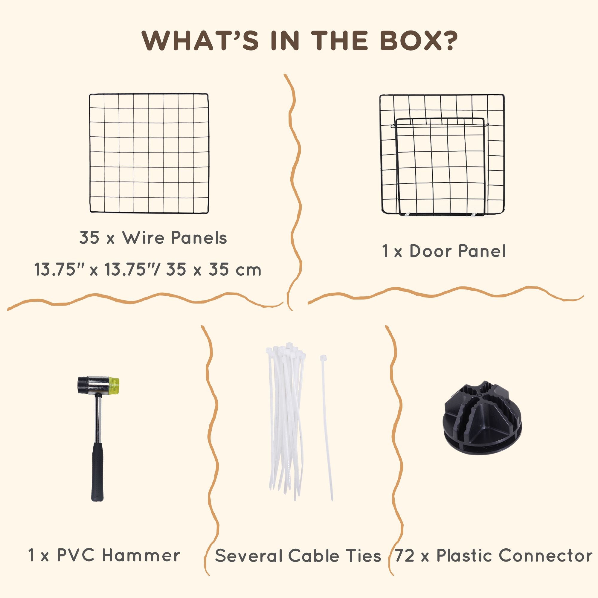 DIY Pet Playpen: 36-Panel structured Wire Yard Fence with Door and Ramp