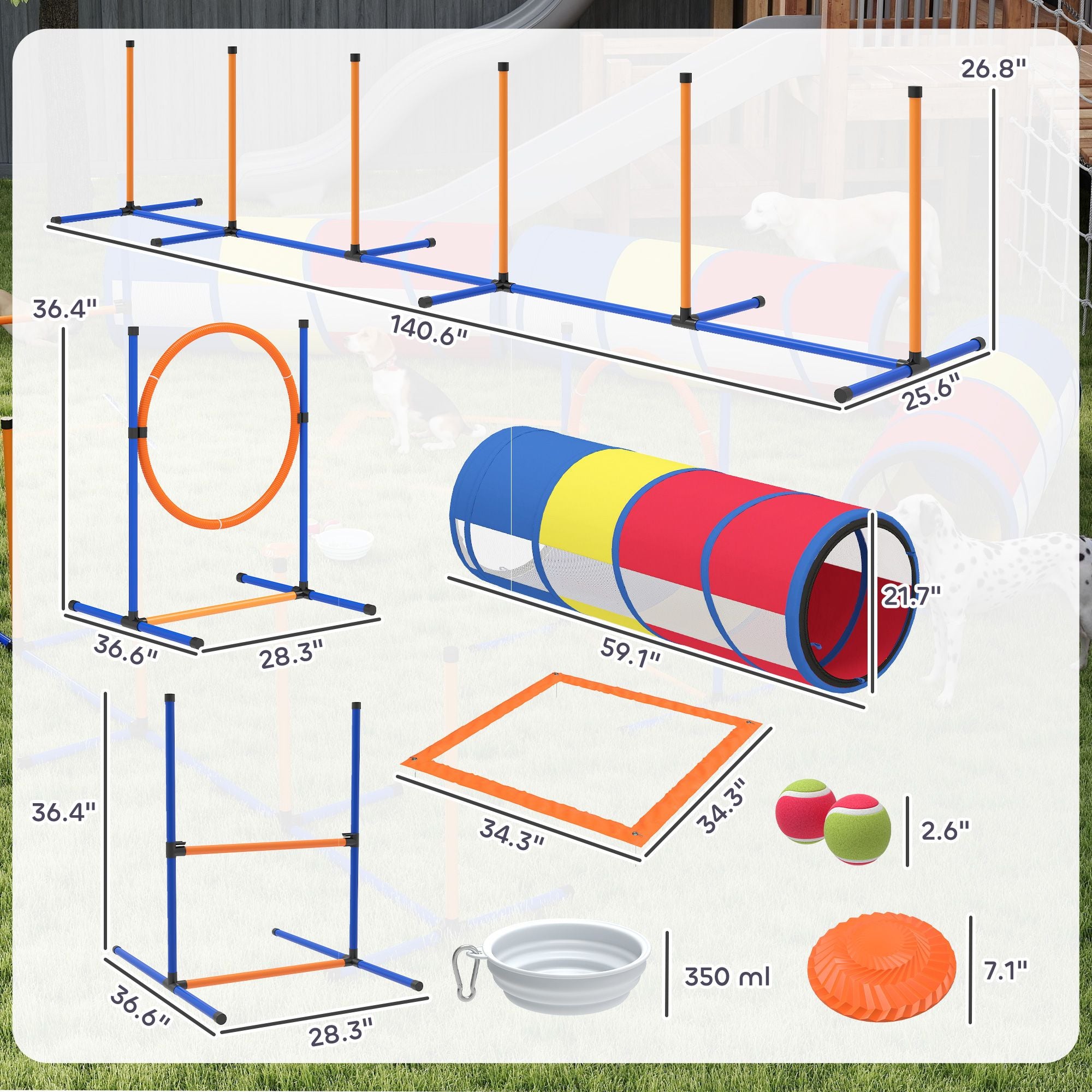 Turn Rainy Days into Doggy Olympics with This Complete Agility Set!