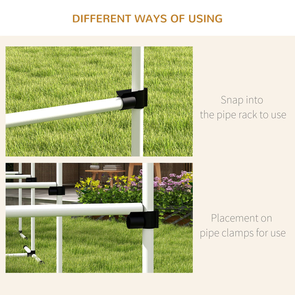 Dog Agility Training Equipment, 4 Piece Set with Adjustable Height Jump Bars, White