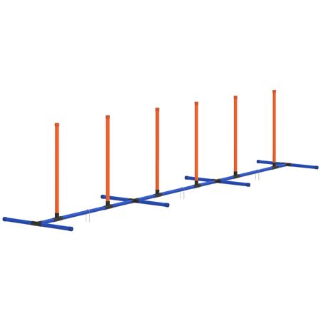 Dog Agility Training Equipment Adjustable Poles for Dog Agility Course with Carry Bag
