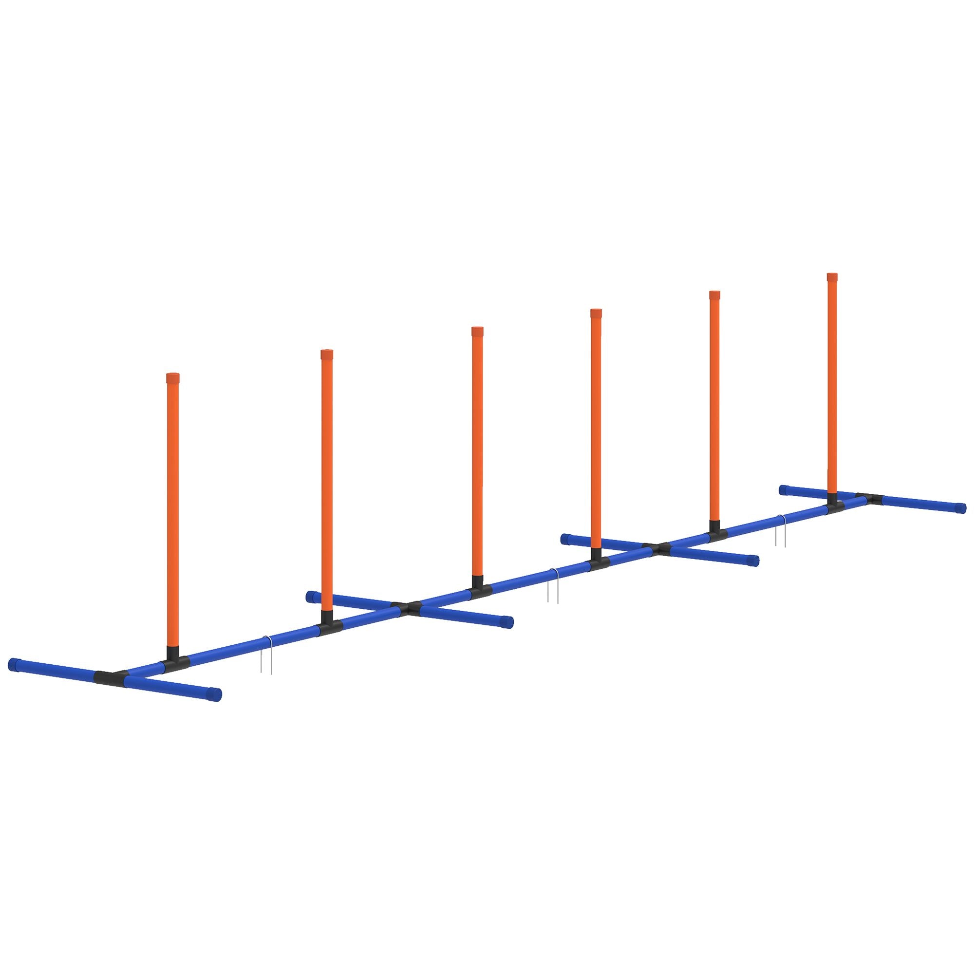 Dog Agility Training Equipment Adjustable Poles for Dog Agility Course with Carry Bag