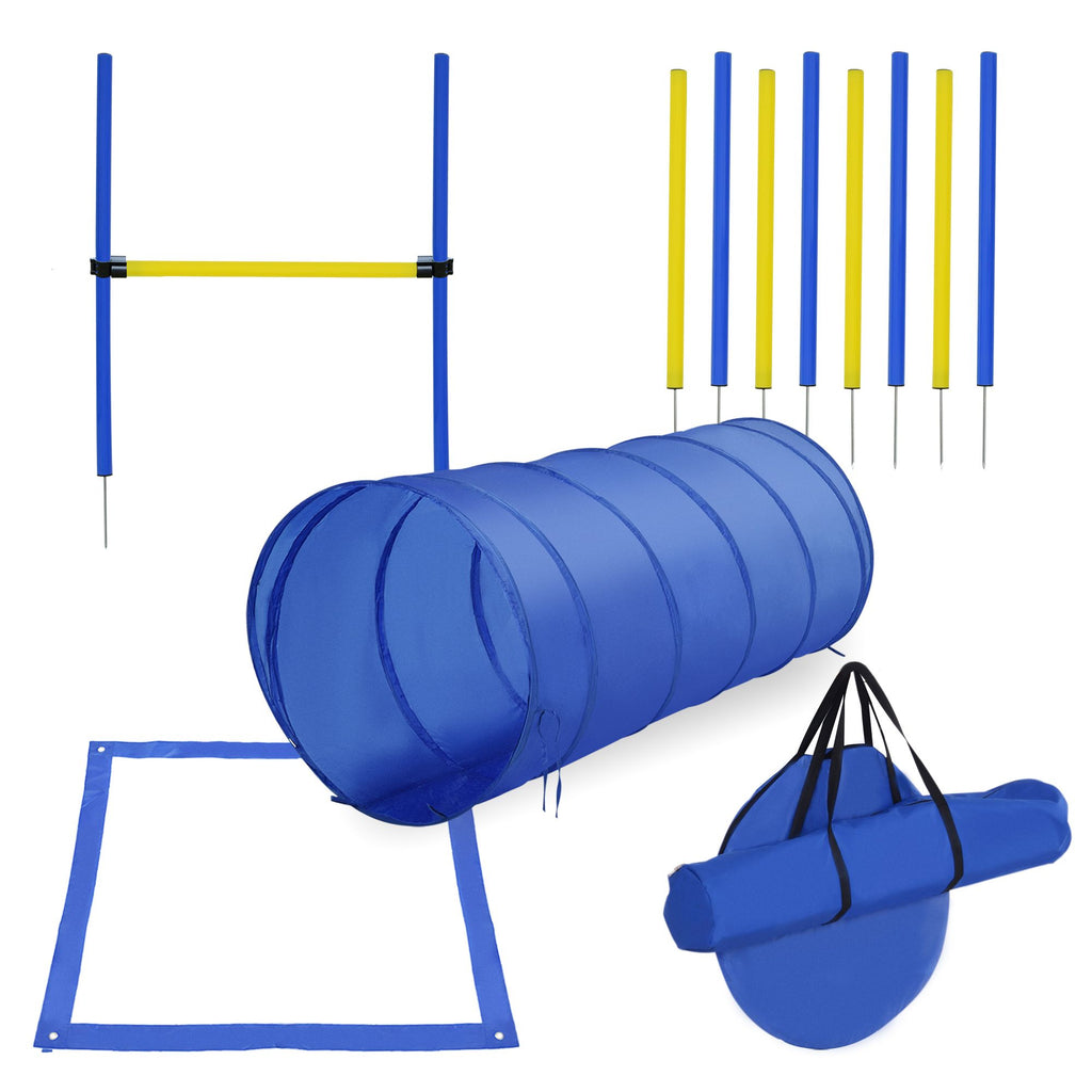 Complete Dog Agility Course Set for Outdoor Training