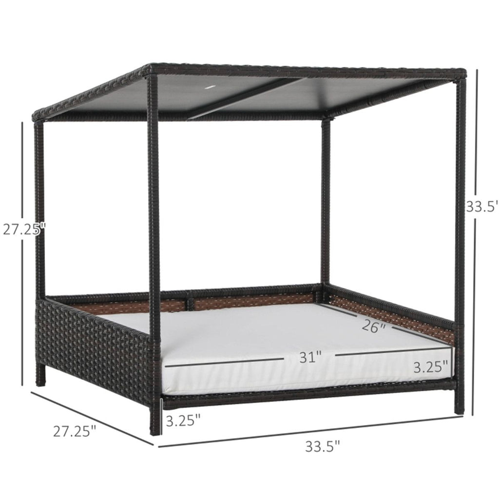 Dog Bed/ Dog House / Rattan Pet Sofa ( Amazon Shipping)(Prohibited by WalMart)