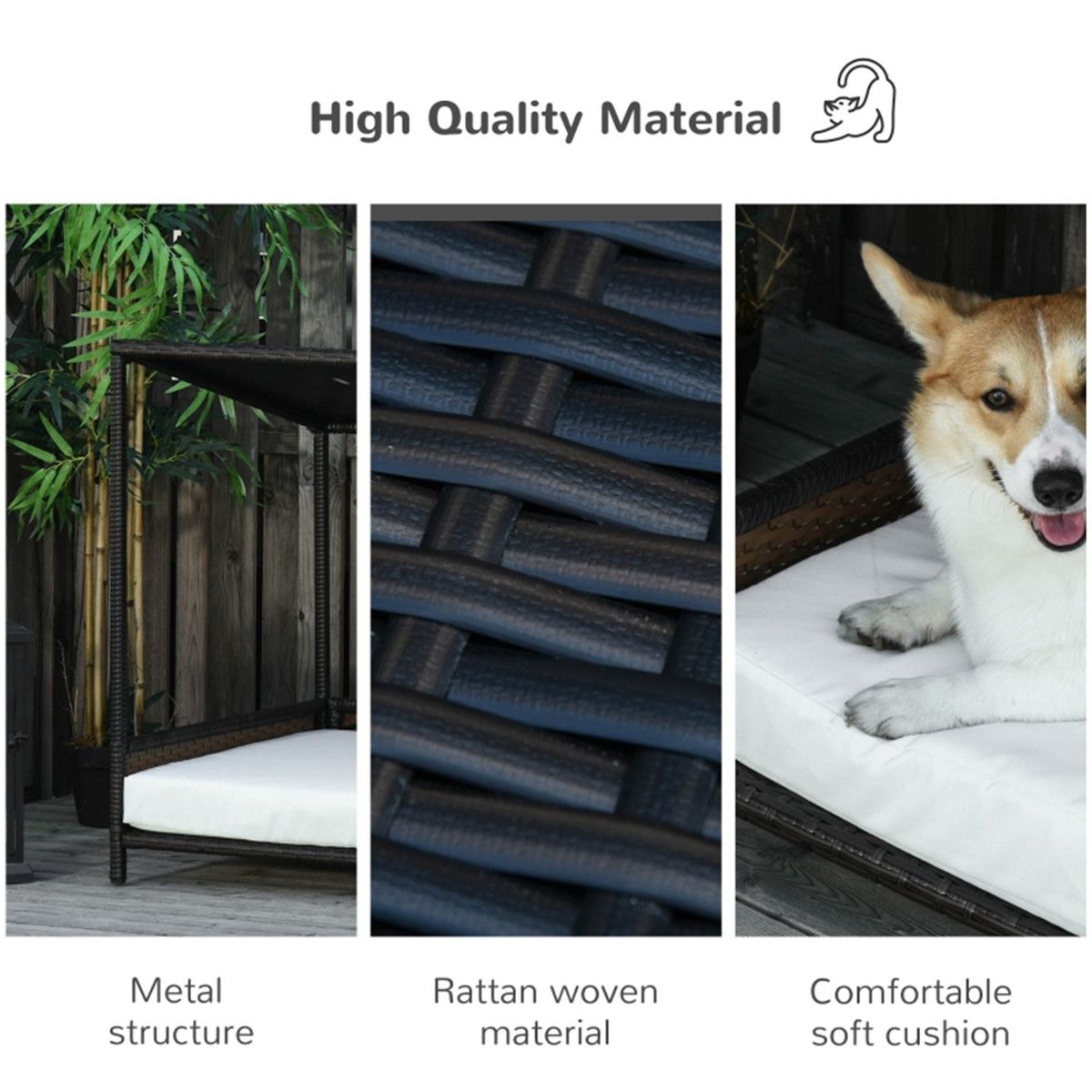 Dog Bed/ Dog House / Rattan Pet Sofa ( Amazon Shipping)(Prohibited by WalMart)