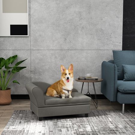 Cozy Tufted Pet Sofa with Storage for Small Dogs – image 1