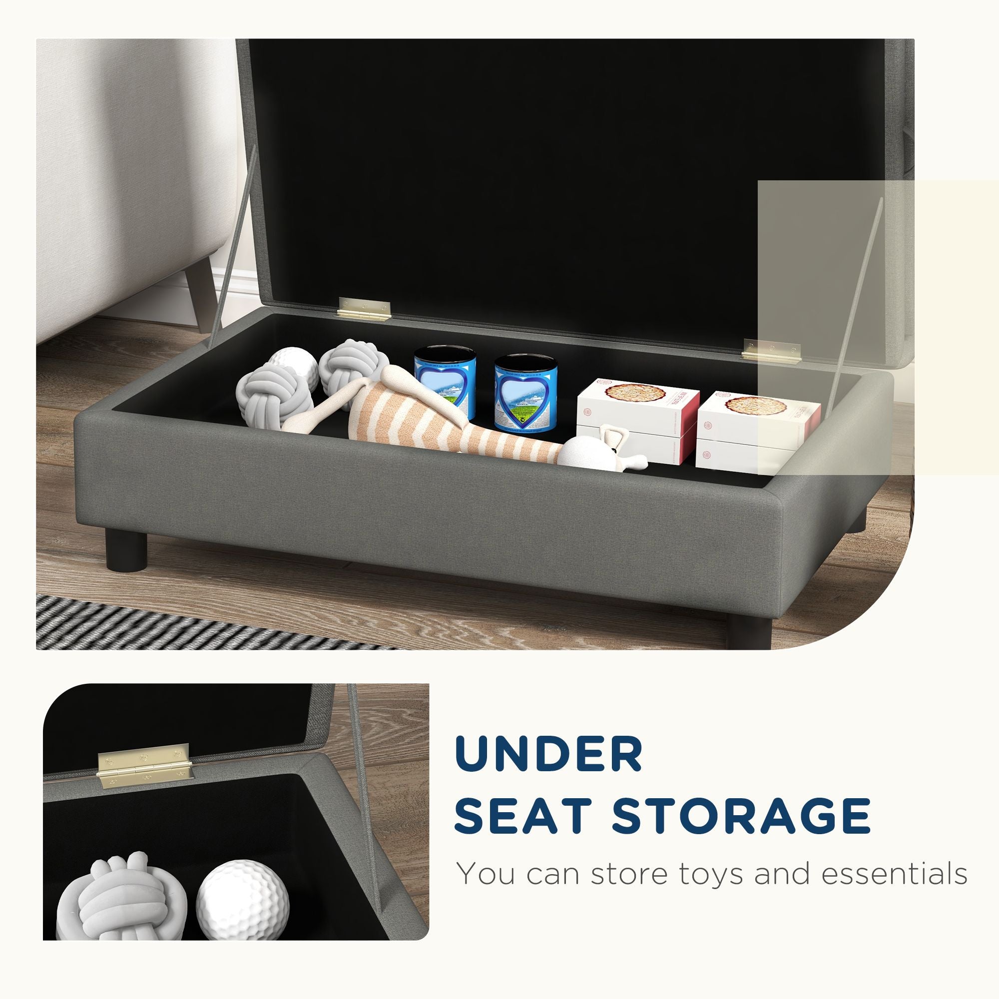 Cozy Tufted Pet Sofa with Storage for Small Dogs
