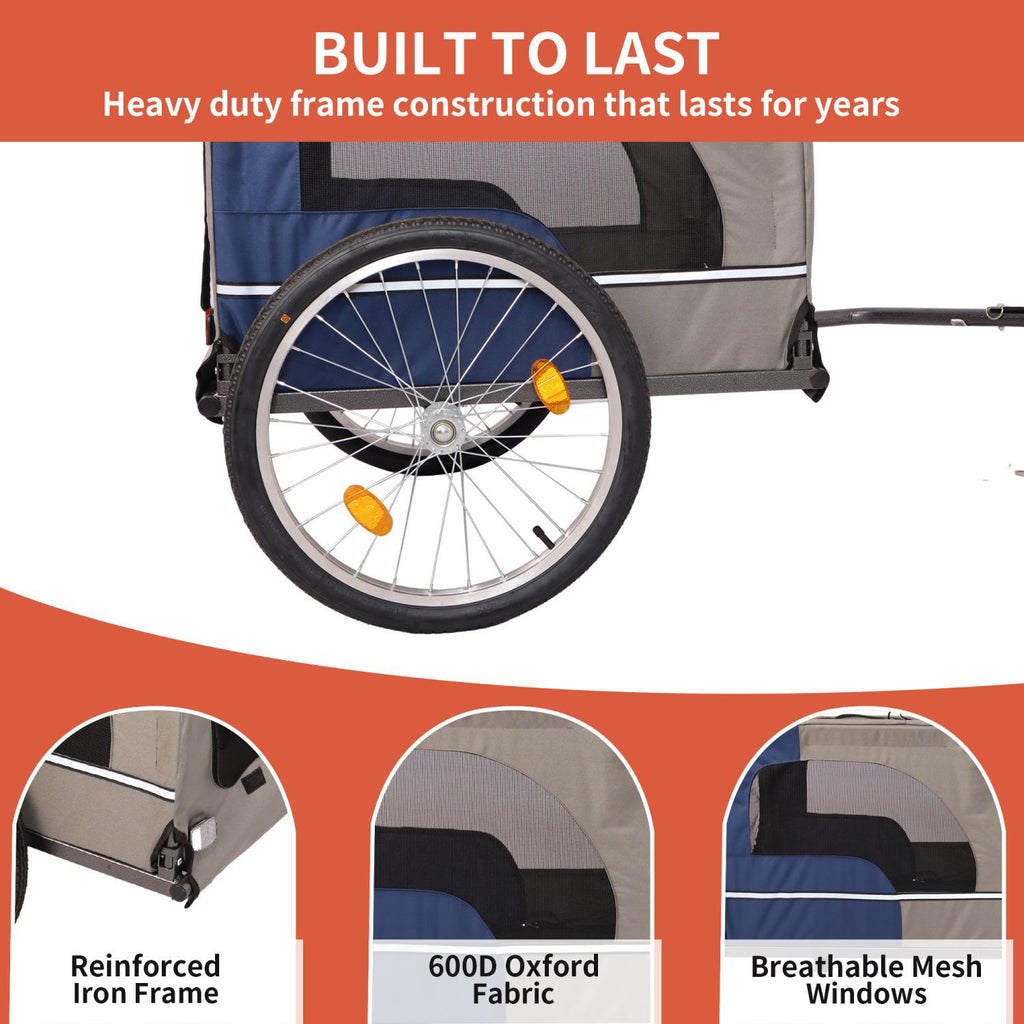 Take Your Pup on Every Ride with This Easy-Folding Dog Bike Trailer
