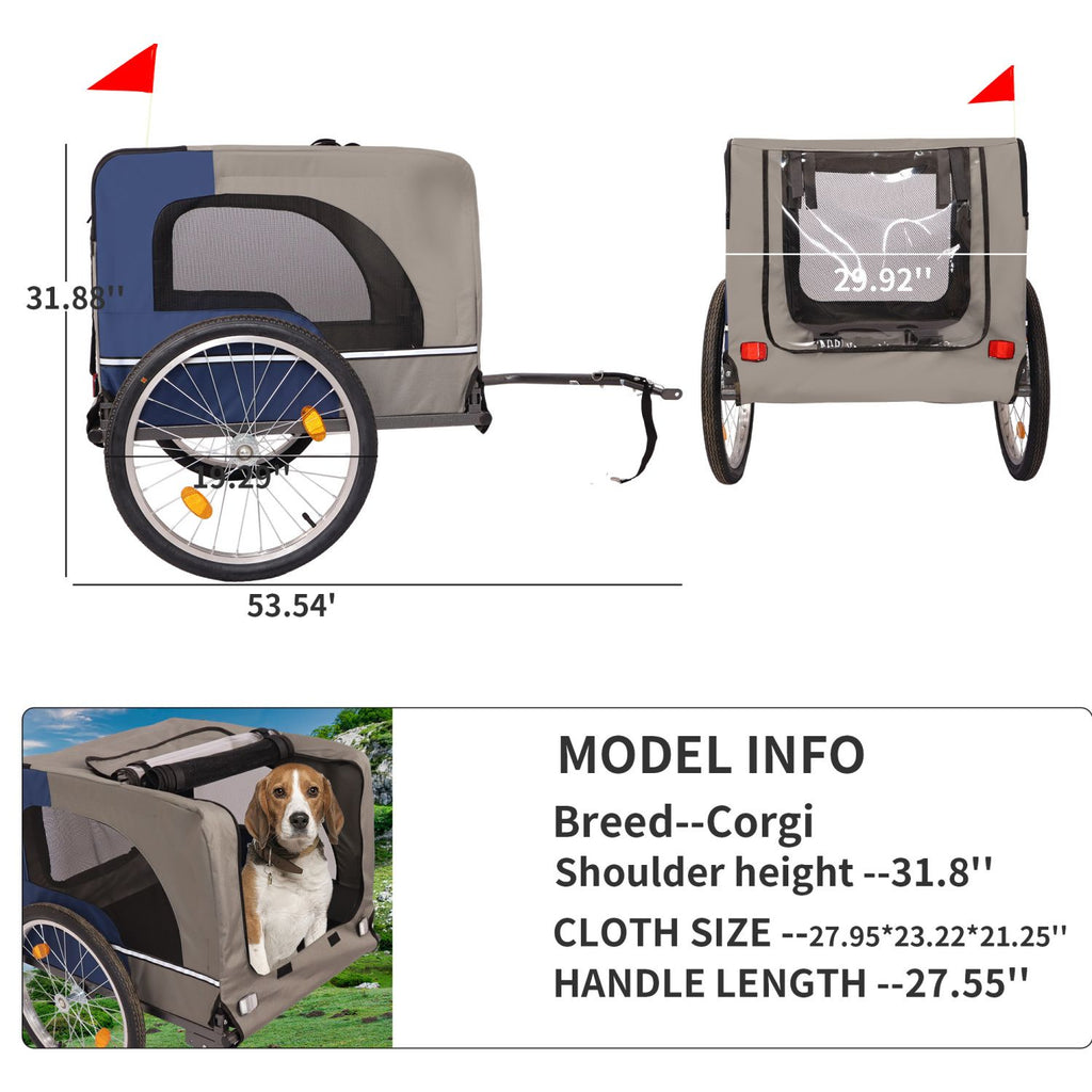 Take Your Pup on Every Ride with This Easy-Folding Dog Bike Trailer