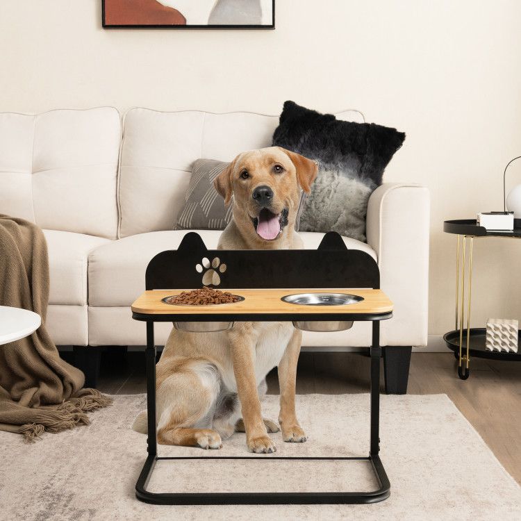 Elevate Your Dog's Dining Experience with an Adjustable Stand