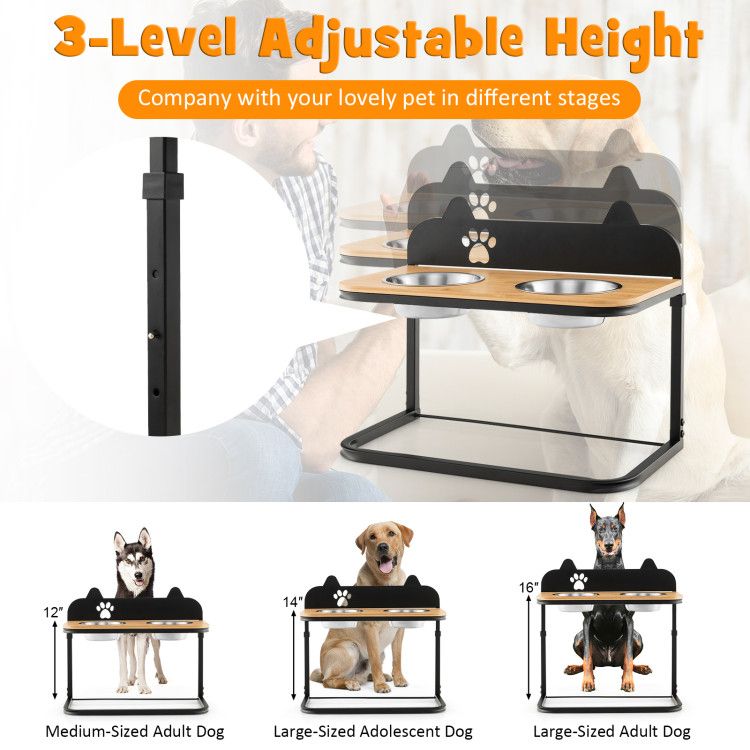 Elevate Your Dog's Dining Experience with an Adjustable Stand