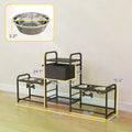 All-in-One Dog Feeding Station: Organize Meals & Toys with Adjustable Bowls