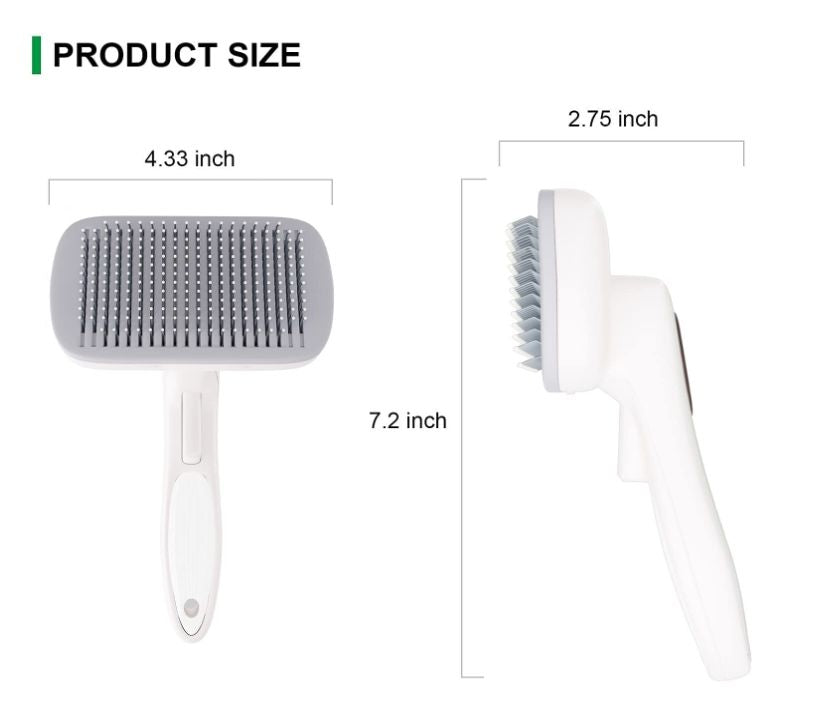 Effortless Grooming: Self-Cleaning Dog & Cat Hair Brush for a Happy, Fur-Free Home