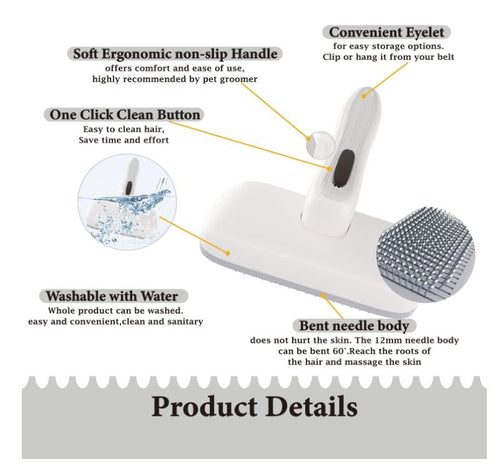 Effortless Grooming: Self-Cleaning Dog & Cat Hair Brush for a Happy, Fur-Free Home – image 2