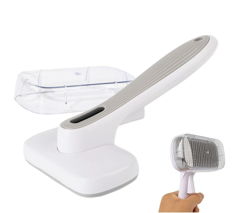 Effortless Grooming: Self-Cleaning Dog & Cat Hair Brush for a Happy, Fur-Free Home