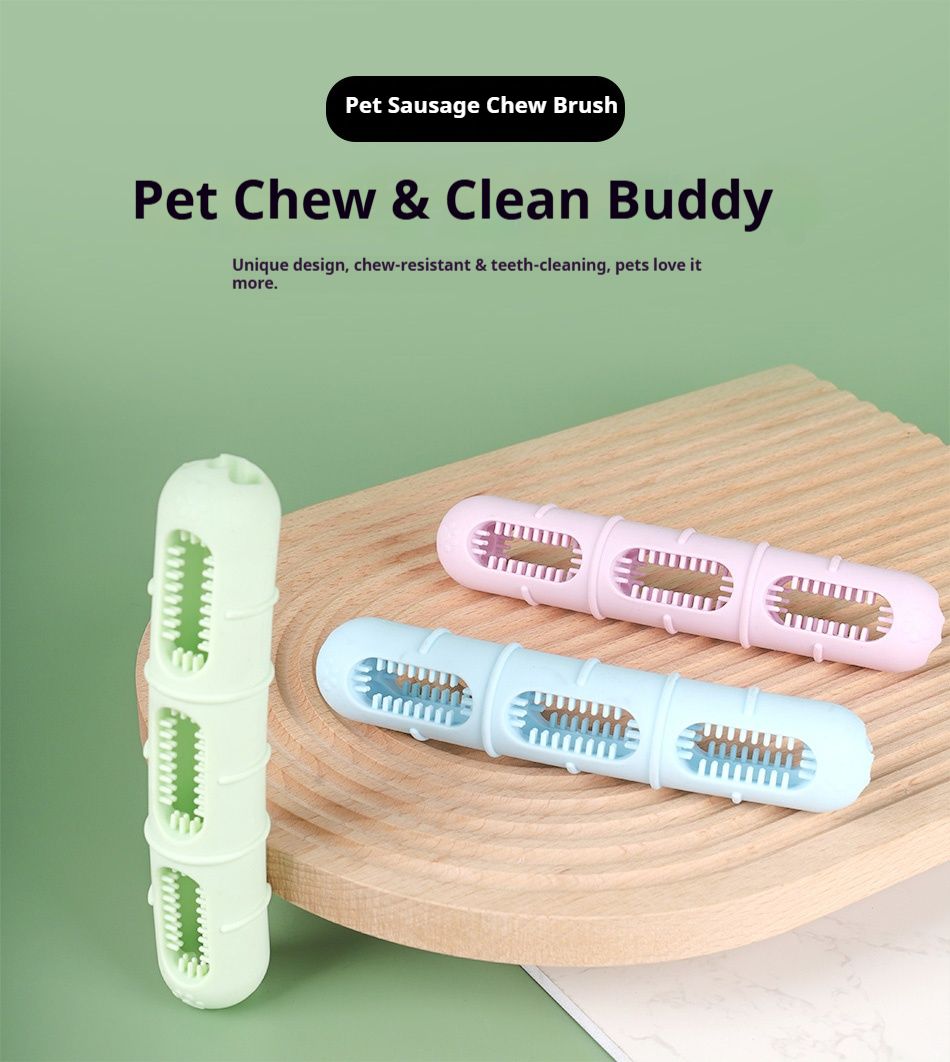 Make Teeth Brushing Fun with Our Sausage Chew Toy
