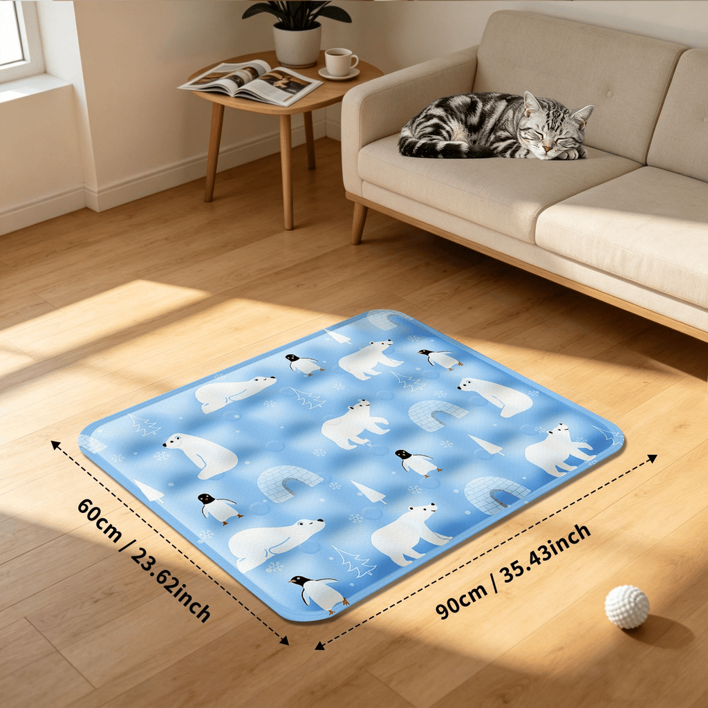 Summer Cooling Mat for Dogs and Cats – Foldable, Washable, Portable