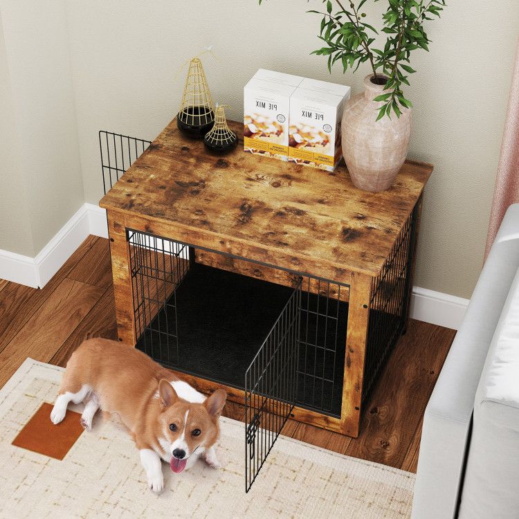 Stylish Dog Crate Furniture: A Cozy Home & Elegant Side Table in One