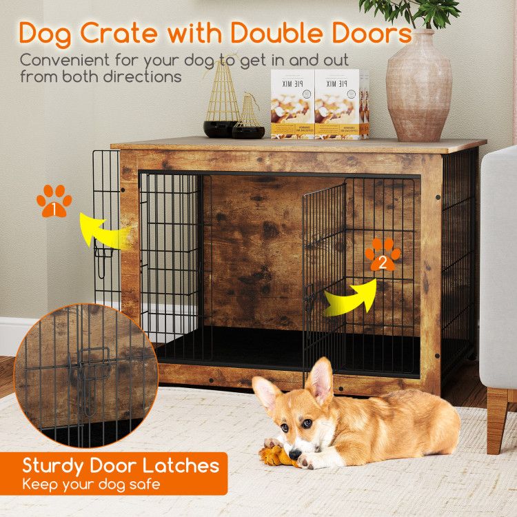 Stylish Dog Crate Furniture: A Cozy Home & Elegant Side Table in One