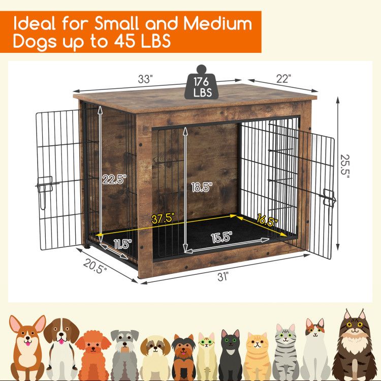 Stylish Dog Crate Furniture: A Cozy Home & Elegant Side Table in One