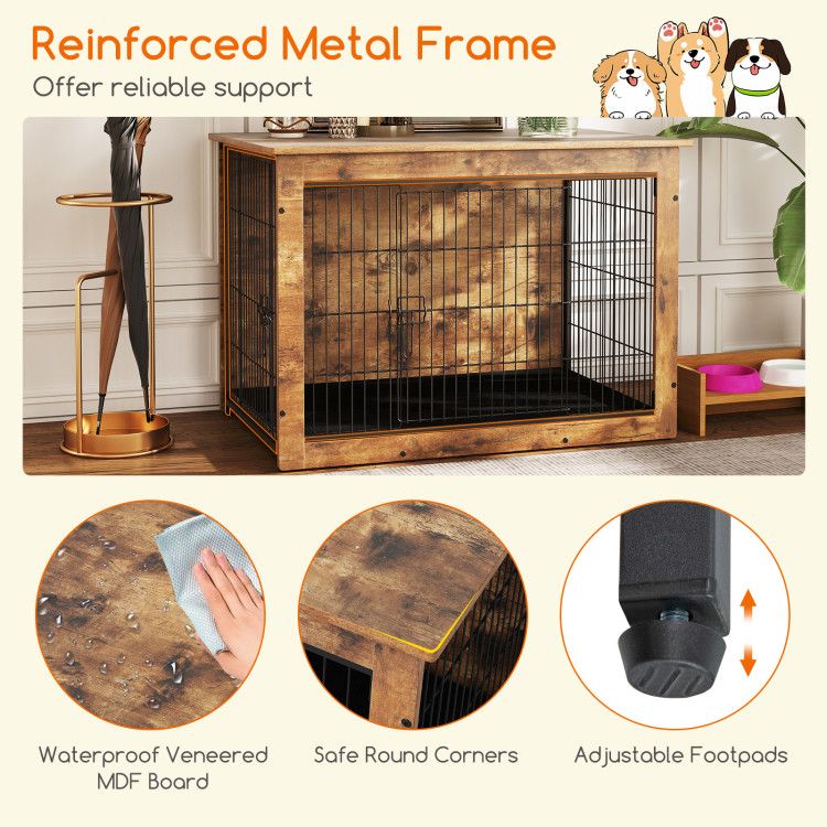 Stylish Dog Crate Furniture: A Cozy Home & Elegant Side Table in One