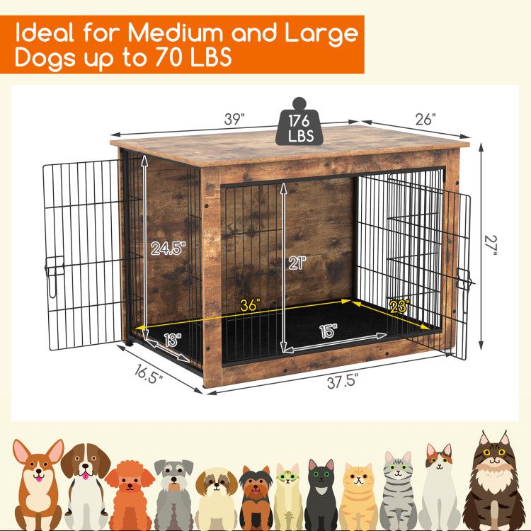 Stylish Dog Crate Furniture: A Cozy Home & Elegant Side Table in One