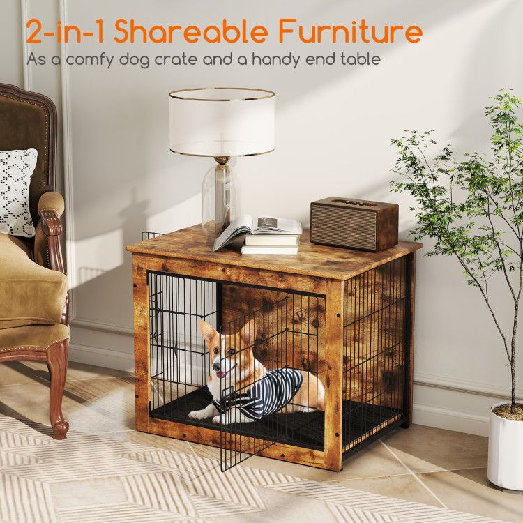 Stylish Dog Crate Furniture: A Cozy Home & Elegant Side Table in One