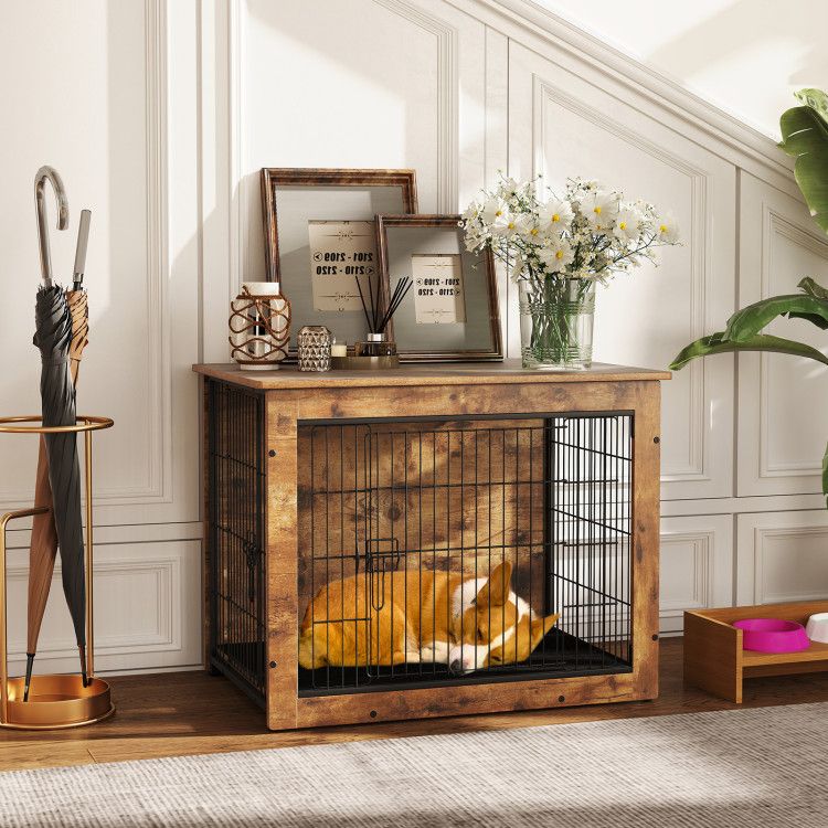 Stylish Dog Crate Furniture: A Cozy Home & Elegant Side Table in One