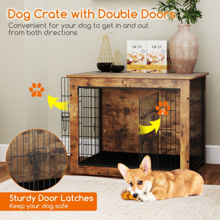 Stylish Dog Crate Furniture: A Cozy Home & Elegant Side Table in One