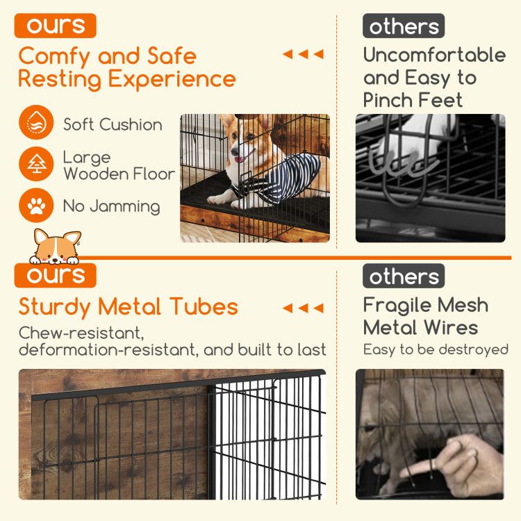 Stylish Dog Crate Furniture: A Cozy Home & Elegant Side Table in One
