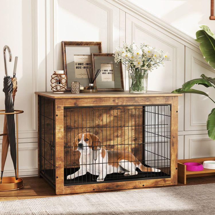 Stylish Dog Crate Furniture: A Cozy Home & Elegant Side Table in One