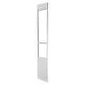 Dog Door for Sliding Glass Door, 91 to 96 in Adjustable Height, Aluminum Alloy Frame with Metal Rotating Hinges, Lock Design, 13 5/8 x 23 5/8 in Flap, Sliding Glass Pet Door for Renters