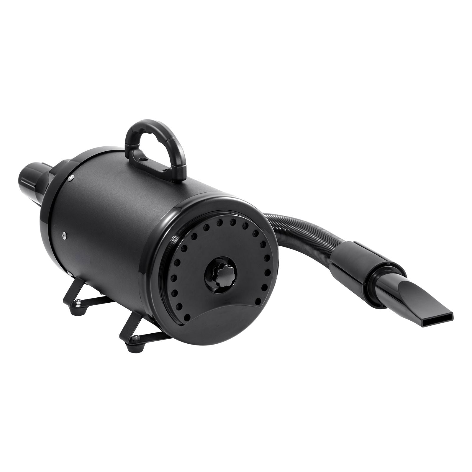 Dog Dryer, 2000W/2.7HP Dog Blow Dryer, Pet Grooming Dryer with Adjustable Speed and Temperature Control, Pet Hair Dryer with 4 Nozzles and Extendable Hose, Black
