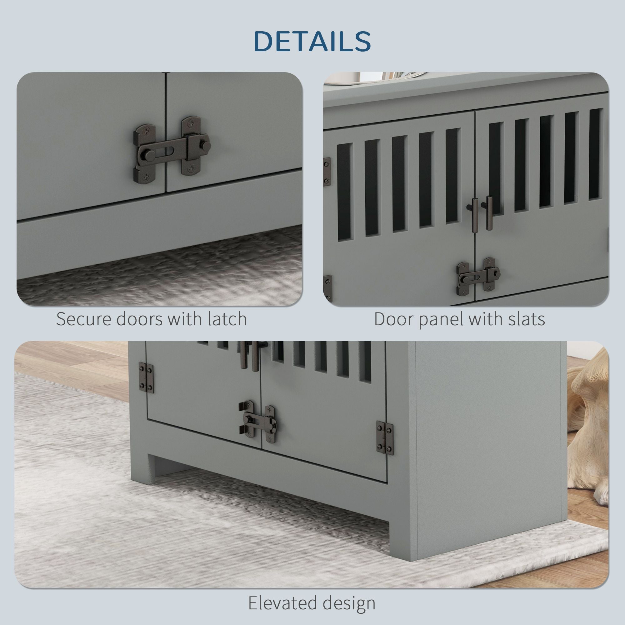 Elevate Your Dog's Mealtime with a Stylish Storage Cabinet & Feeding Station