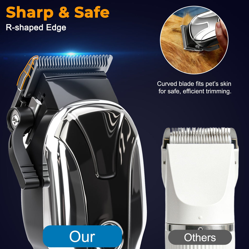 Salon-Quality Dog & Cat Grooming Trimmer – Adjustable, Quiet & Cordless