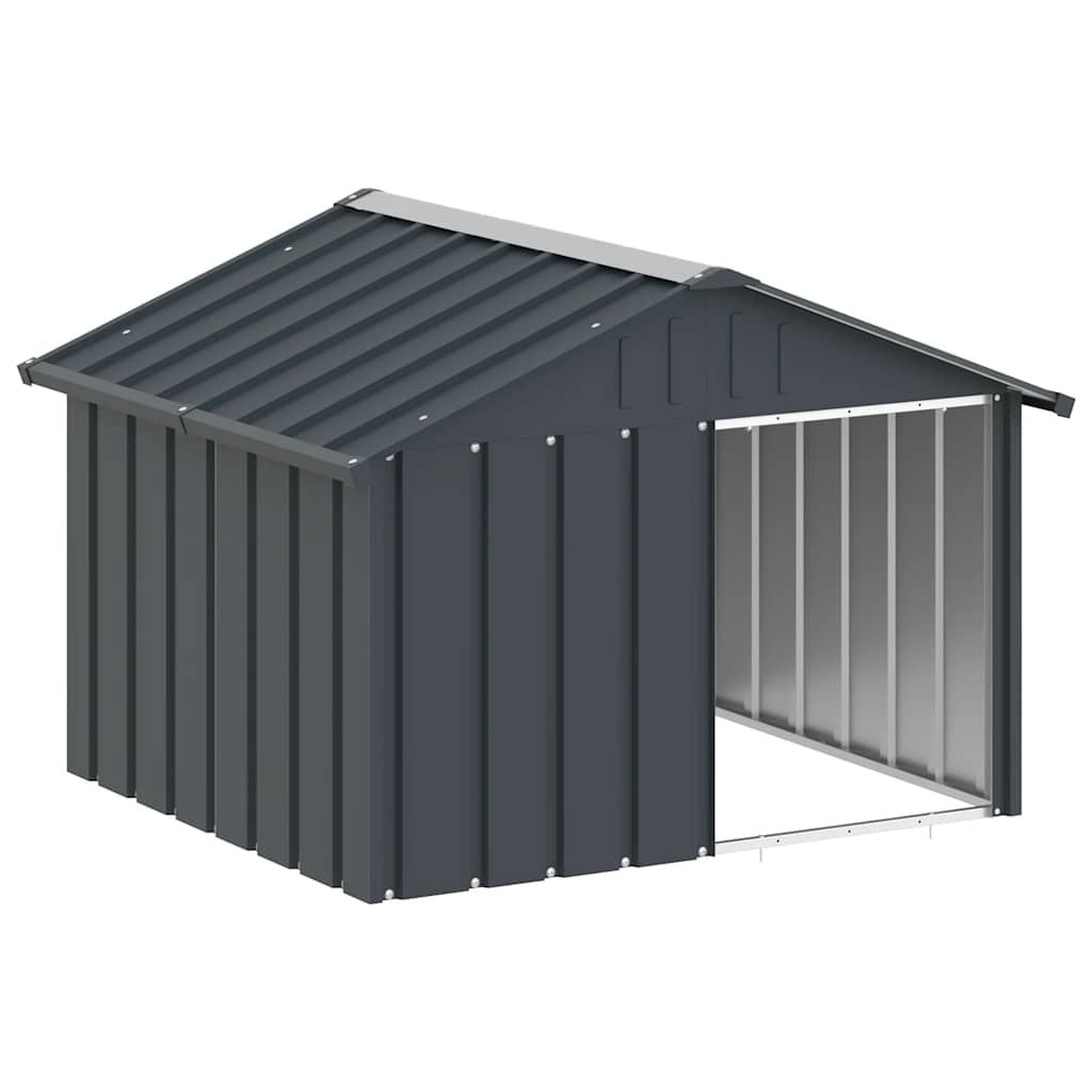 Dog House Anthracite 45.9"x40.6"x32.1" Galvanized Steel