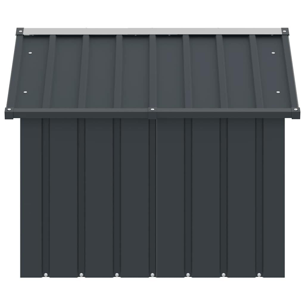 Dog House Anthracite 45.9"x40.6"x32.1" Galvanized Steel