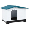 Dog House Blue, White, Black Polypropylene 35.6 x 26.8 x 26.0 in
