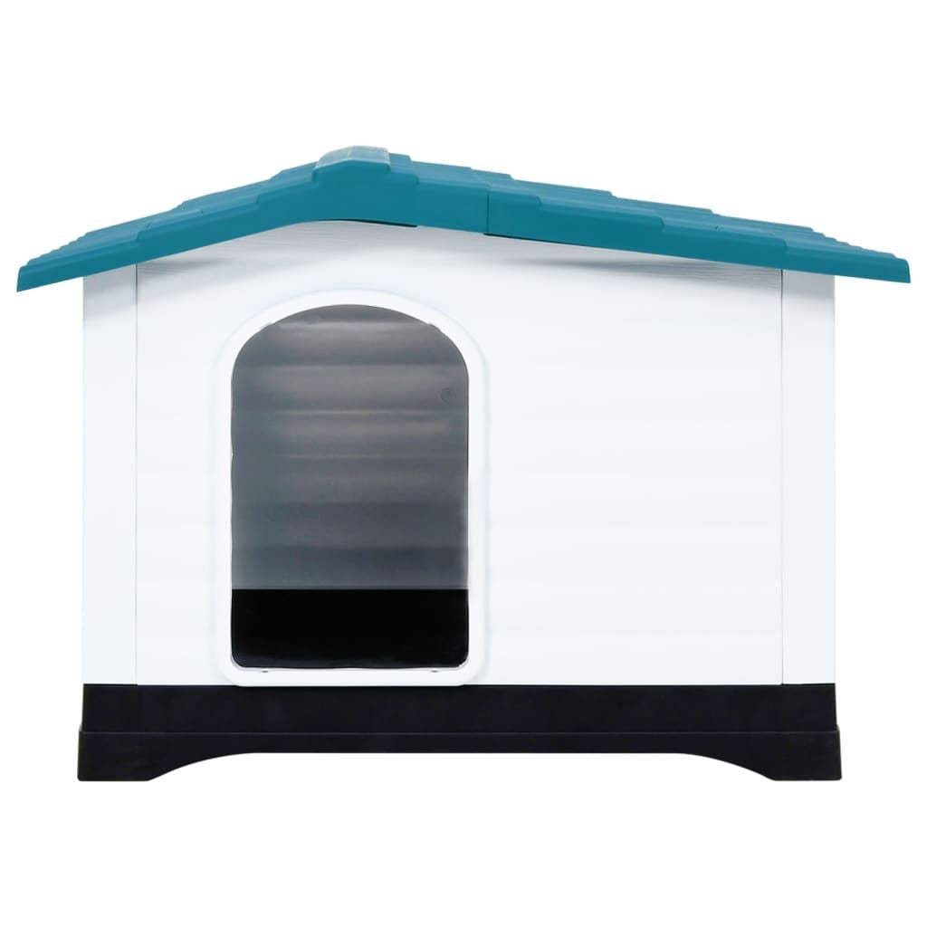 Dog House Blue, White, Black Polypropylene 35.6 x 26.8 x 26.0 in