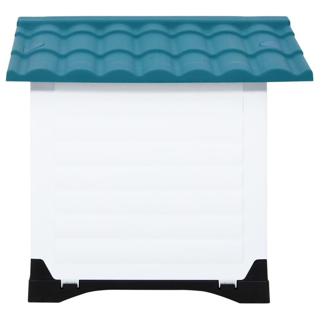 Dog House Blue, White, Black Polypropylene 35.6 x 26.8 x 26.0 in