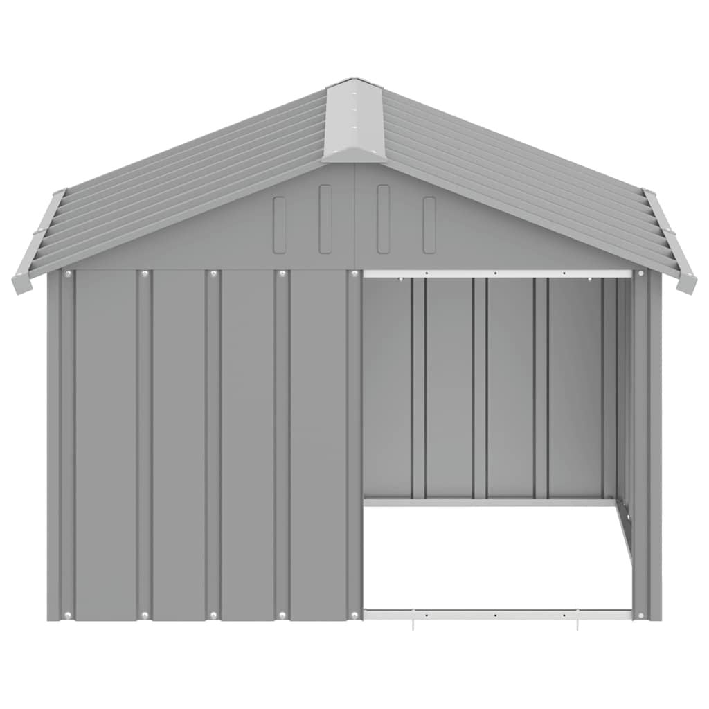 Dog House Gray 45.9"x40.6"x32.1" Galvanized Steel