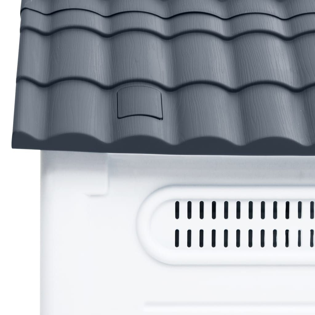 Dog House Grey 22.4x26.8x26.0" Polypropylene