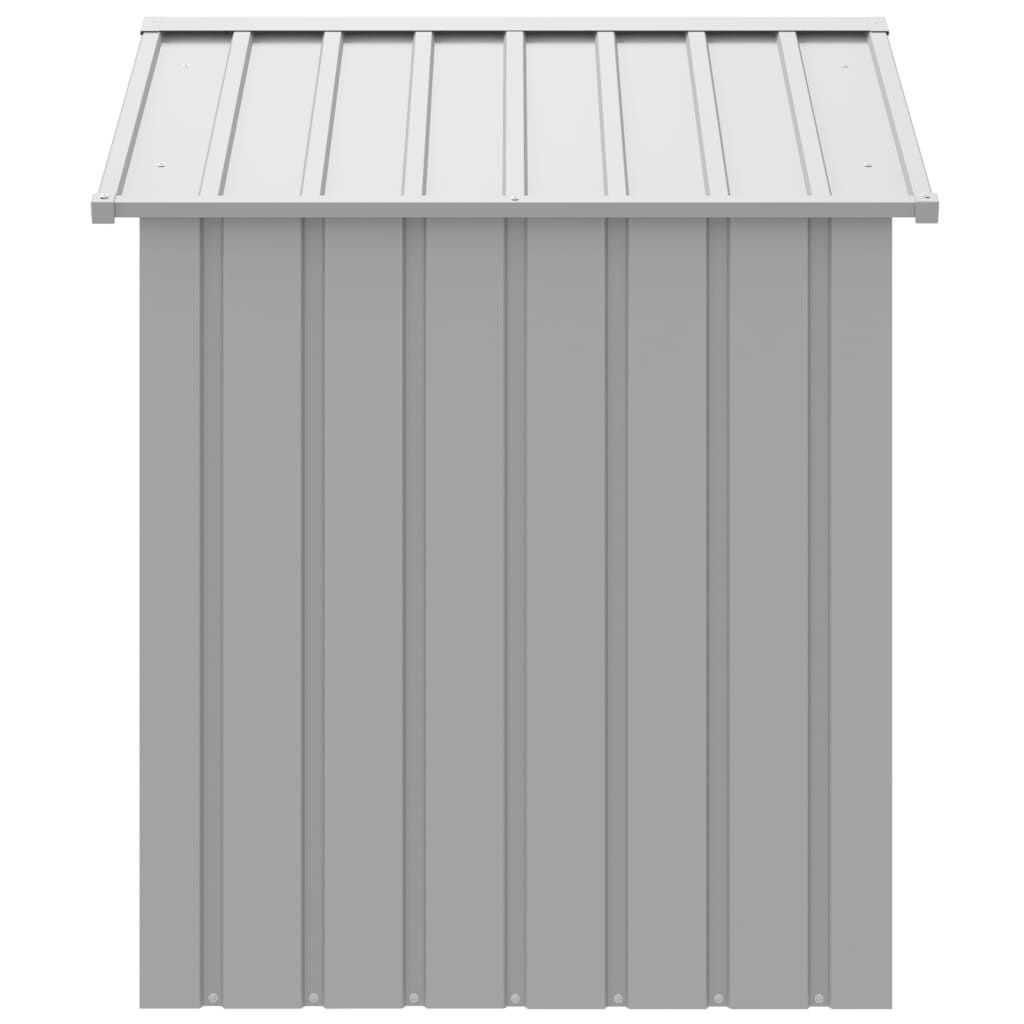 Dog House Light Grey Galvanized Steel Medium Durable Dog House