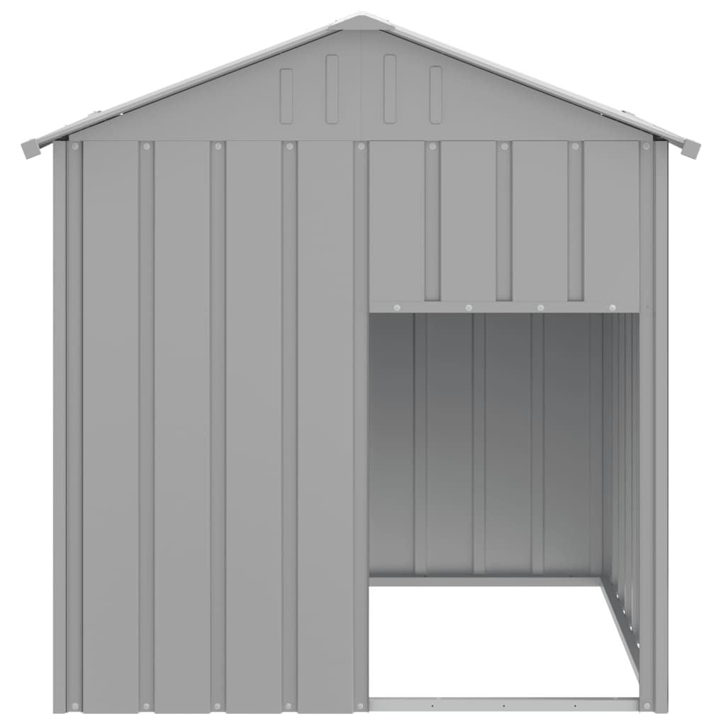 Dog House Light Grey Galvanized Steel Medium Durable Dog House
