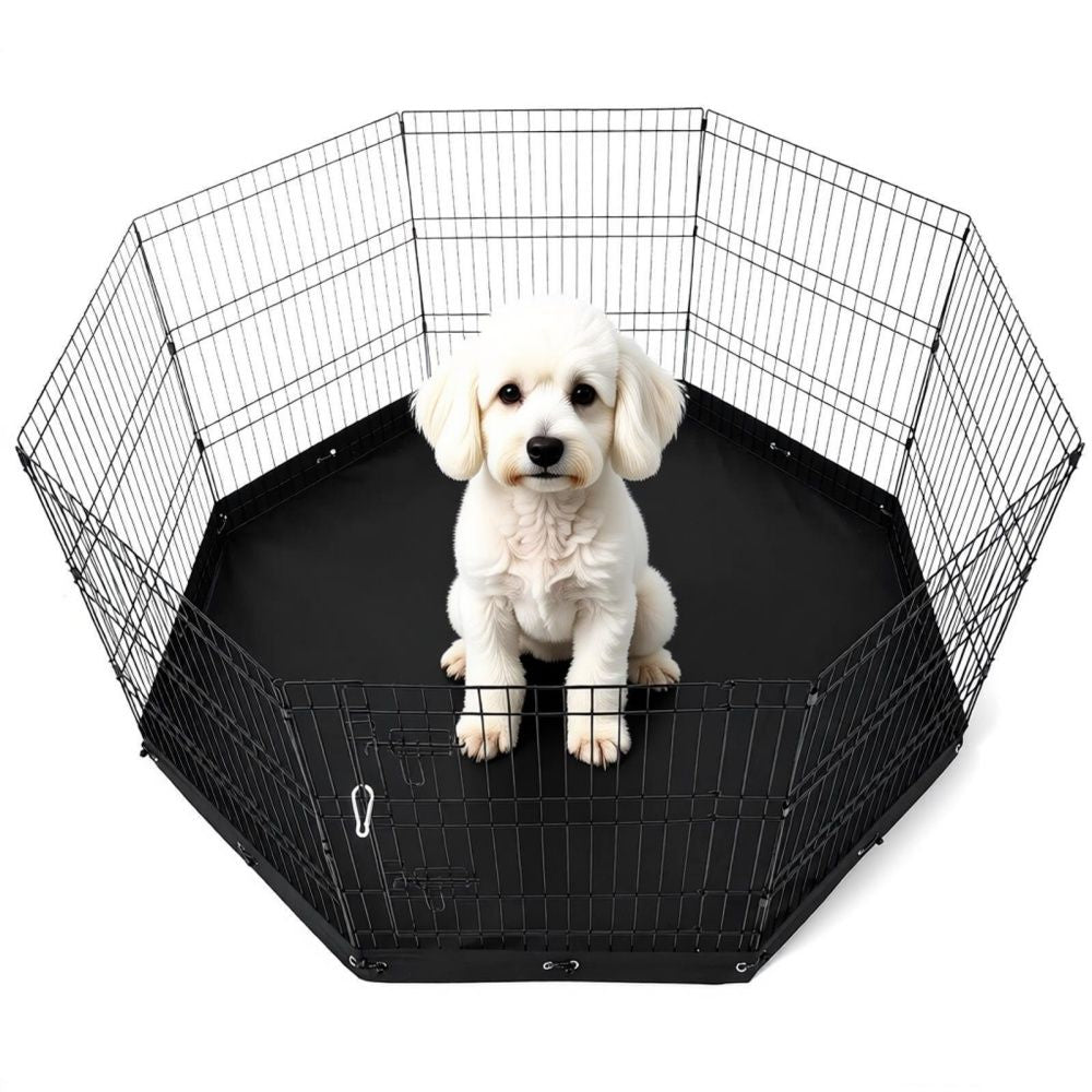 Versatile 8-Panel Dog Playpen: Easy Setup, Indoor & Outdoor Use