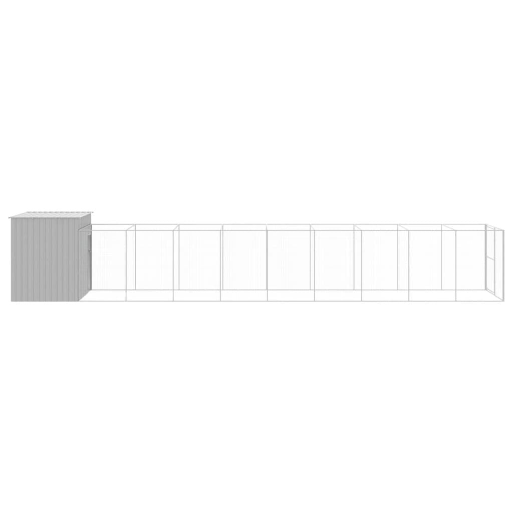 Sturdy Galvanized structured Dog Kennel with Run for Play & Exercise