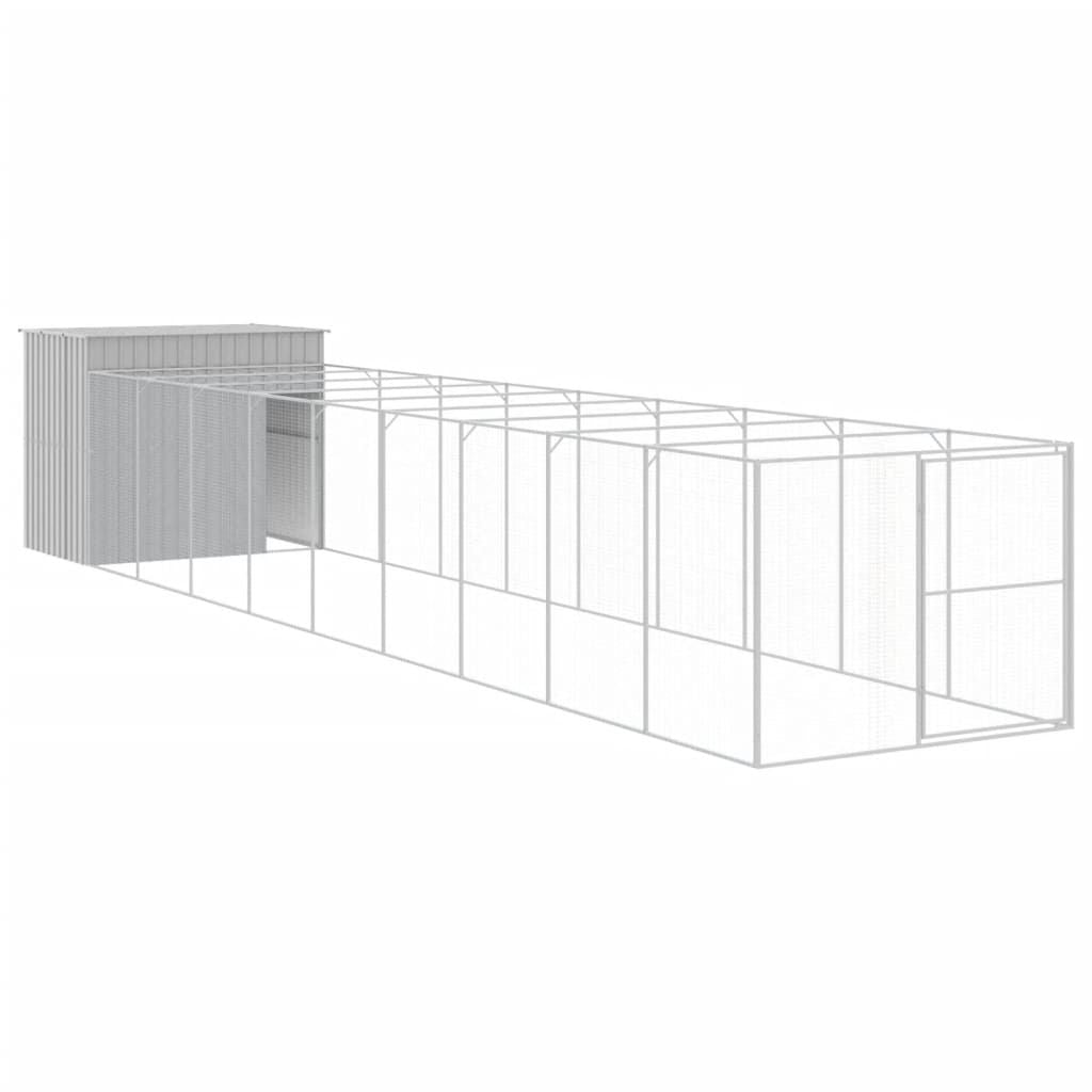 Sturdy Galvanized structured Dog Kennel with Run for Play & Exercise