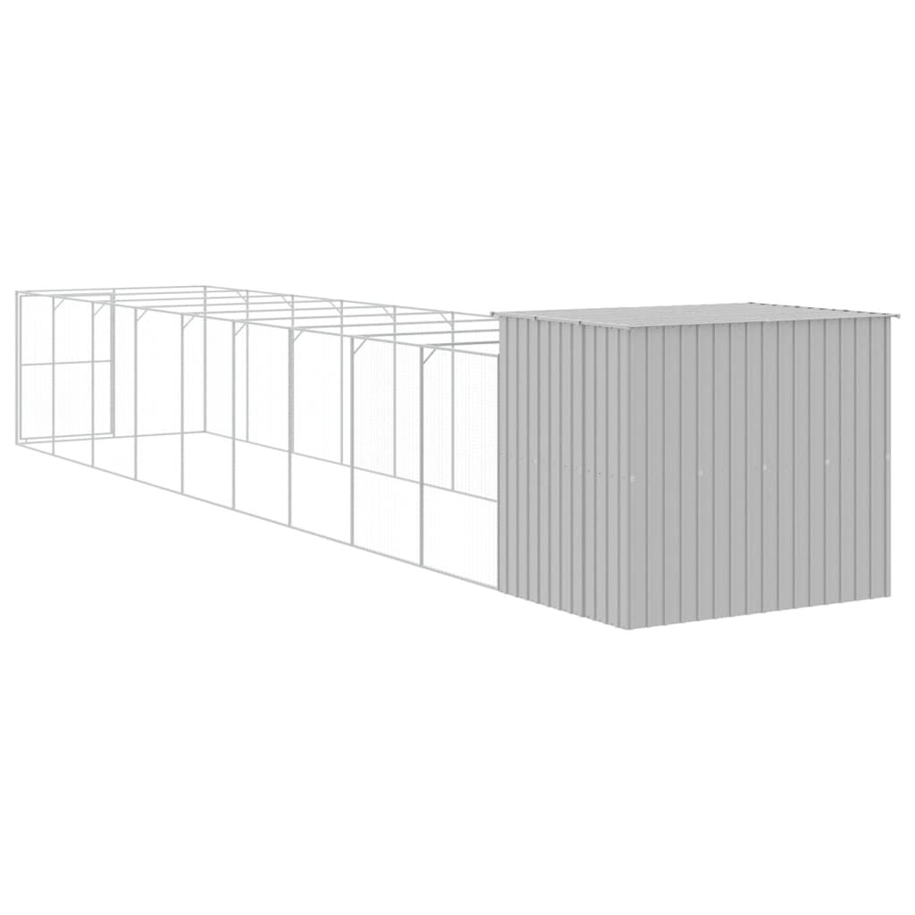 Sturdy Galvanized structured Dog Kennel with Run for Play & Exercise