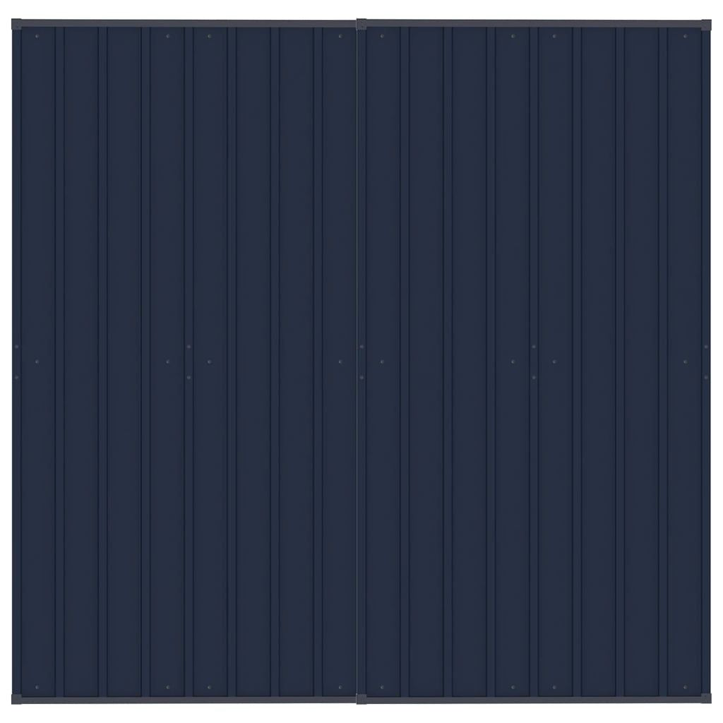 Dog Kennel Black Powder-coated steel 39.7 sqft Durable