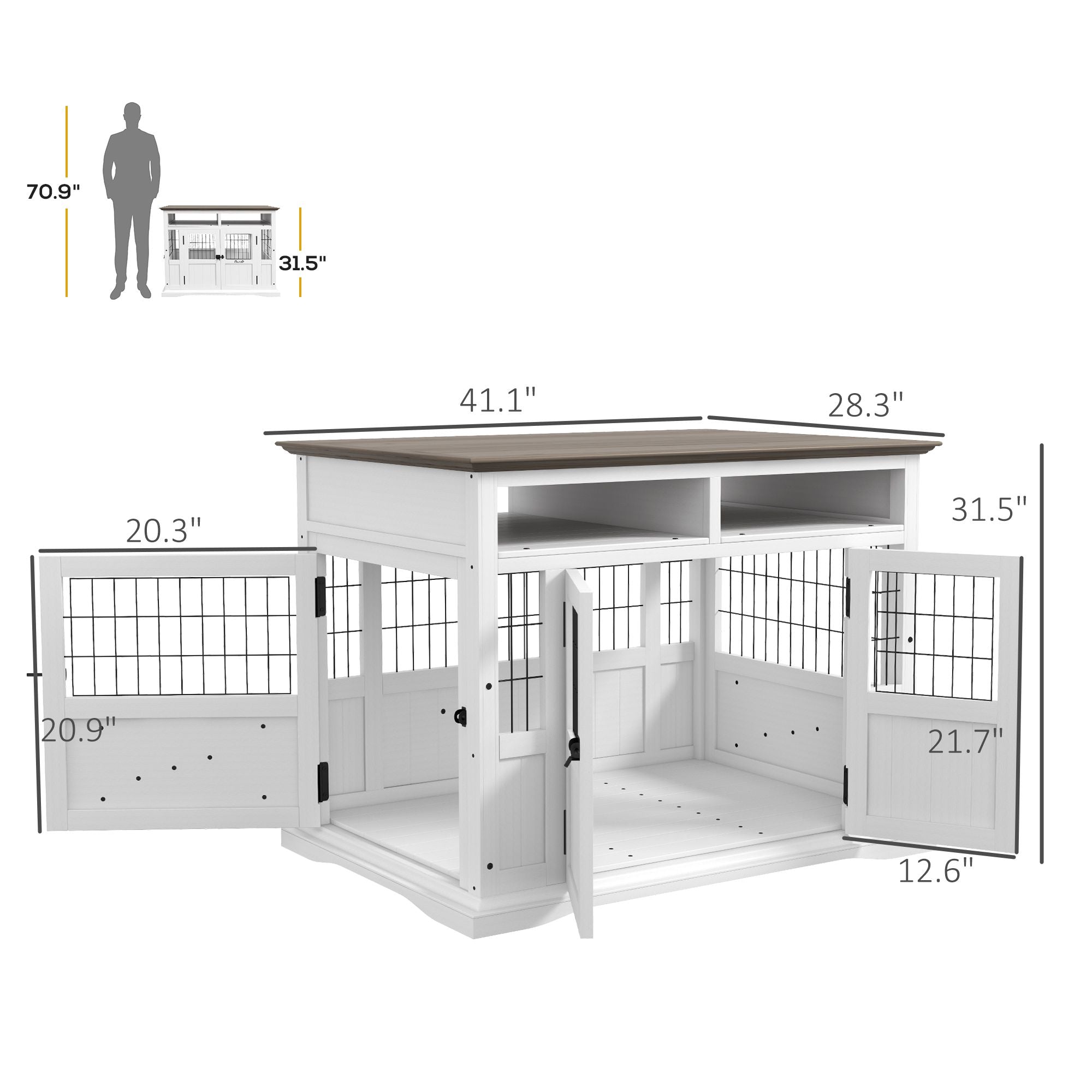 Stylish Dog Crate Furniture: Side Table & Cozy Den in One