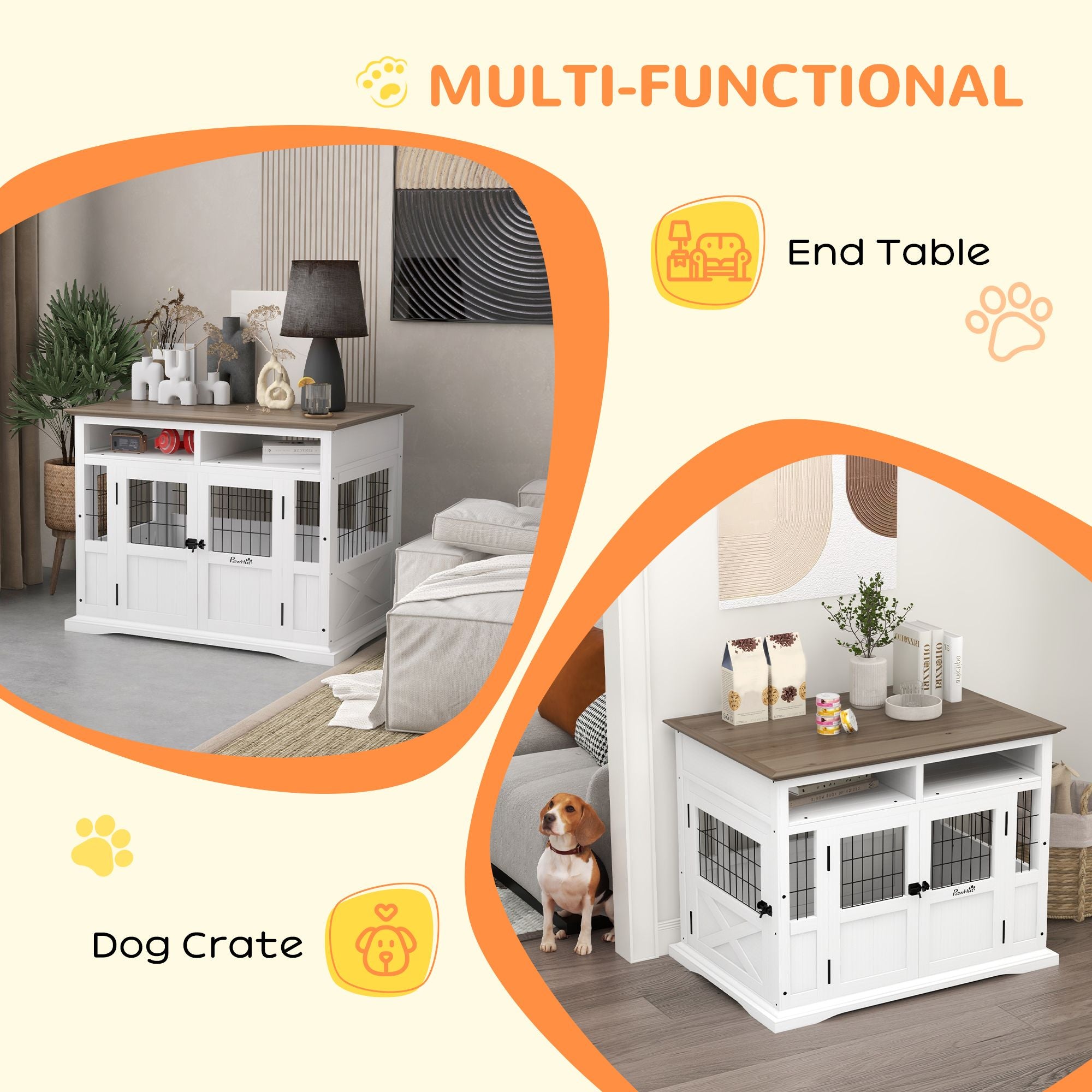 Stylish Dog Crate Furniture: Side Table & Cozy Den in One